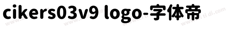 cikers03v9 logo字体转换